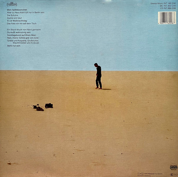 Reinhard Mey - Alleingang | Intercord (INT 160.208) - 4 Reinhard Mey - Alleingang | Intercord (INT 160.208) - 4