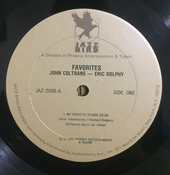 John Coltrane / Eric Dolphy - Favorites | Jazz Bird (JAZ-2006) - 3
