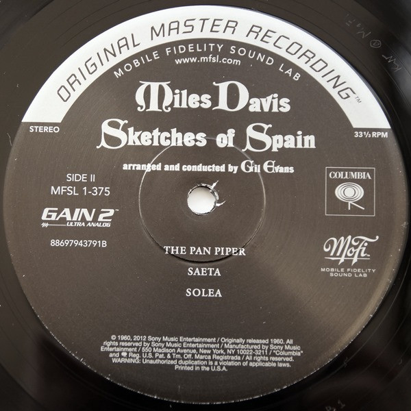Miles Davis - Sketches Of Spain | Mobile Fidelity Sound Lab (MFSL 1-375) - 4 Miles Davis - Sketches Of Spain | Mobile Fidelity Sound Lab (MFSL 1-375) - 4