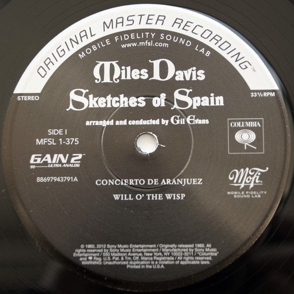 Miles Davis - Sketches Of Spain | Mobile Fidelity Sound Lab (MFSL 1-375) - 3 Miles Davis - Sketches Of Spain | Mobile Fidelity Sound Lab (MFSL 1-375) - 3