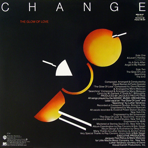 Change - The Glow Of Love | Warner Bros. Records (WEA 99 107) - 2