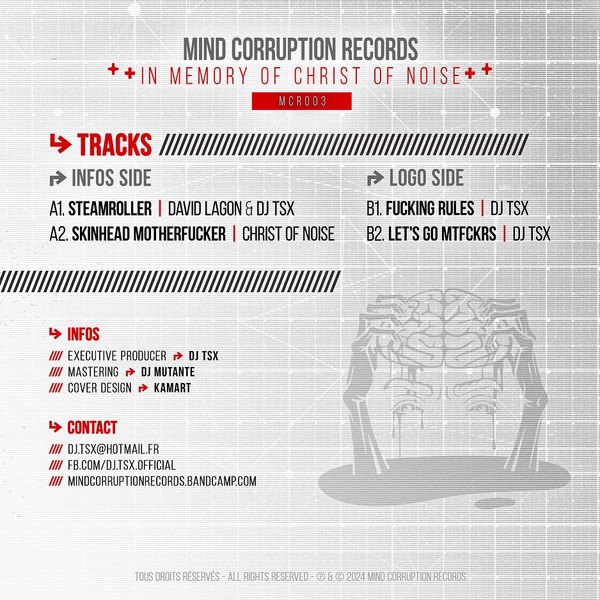 Christ Of Noise , David Lagon , DJ TSX - Out Of Nowhere | Mind Corruption Records (MCR003) - 2