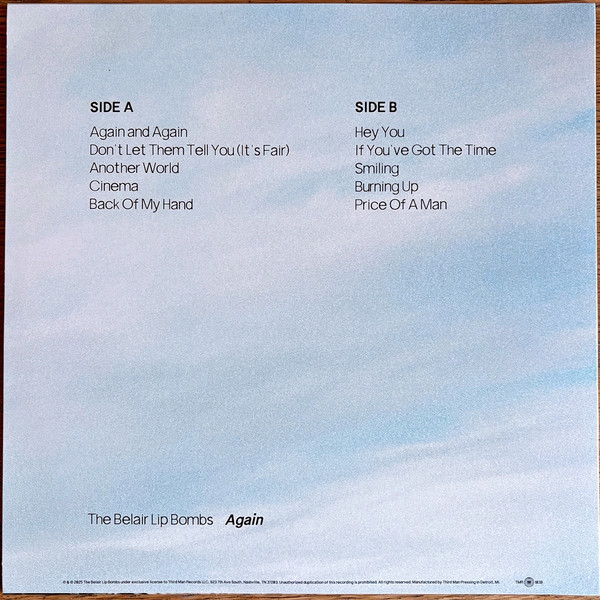 The Belair Lip Bombs - Again | Third Man Records (TMR-1038) - 2