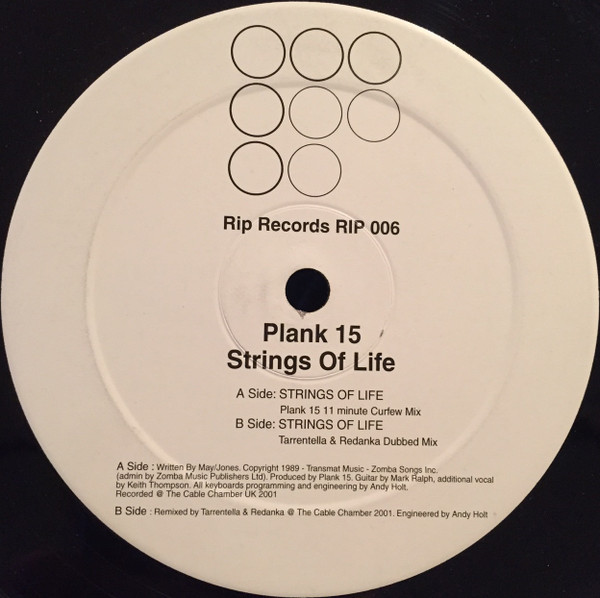 Plank 15 - Strings Of Life | Rip Records (RIP 006) - main Plank 15 - Strings Of Life | Rip Records (RIP 006) - main
