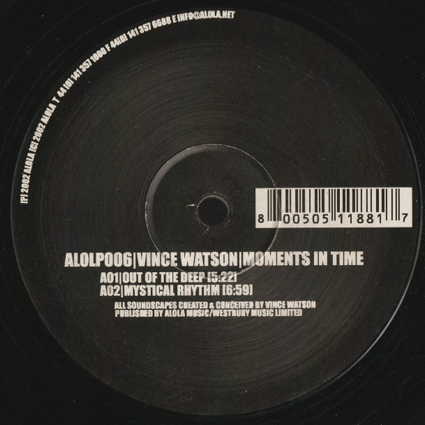 Vince Watson - Moments In Time | Alola (ALOLP006) - main