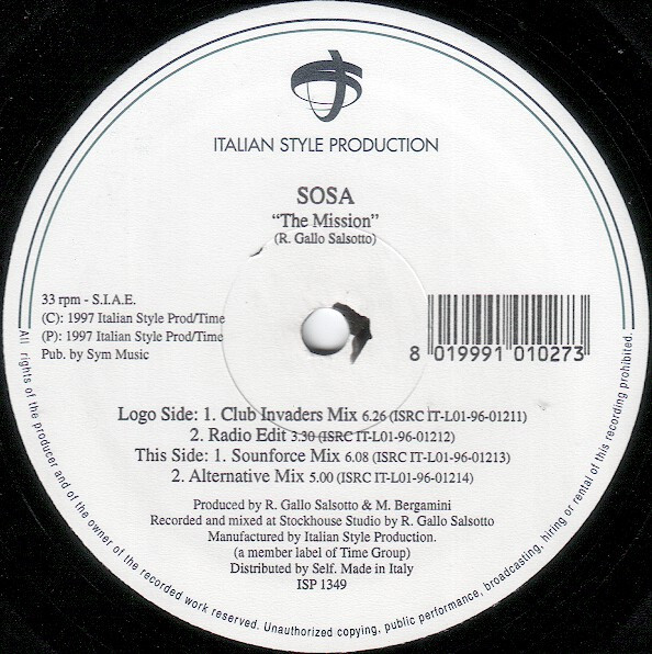 Sosa - The Mission | Italian Style Production (ISP 1349)