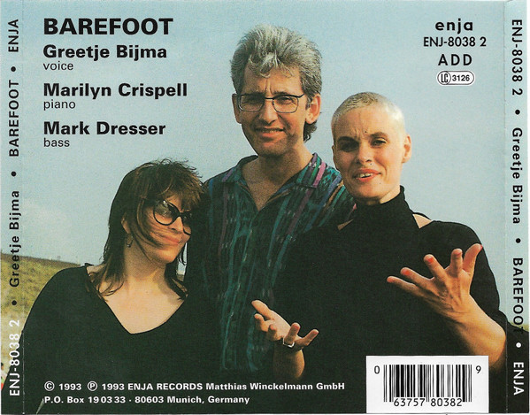 Greetje Bijma - Barefoot | Enja Records (ENJ-8038 2) - 2