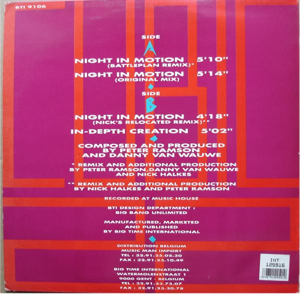 Cubic 22 - Night In Motion (Re-Mixed Versions) | Big Time International (BTI 9106) - 2 Cubic 22 - Night In Motion (Re-Mixed Versions) | Big Time International (BTI 9106) - 2