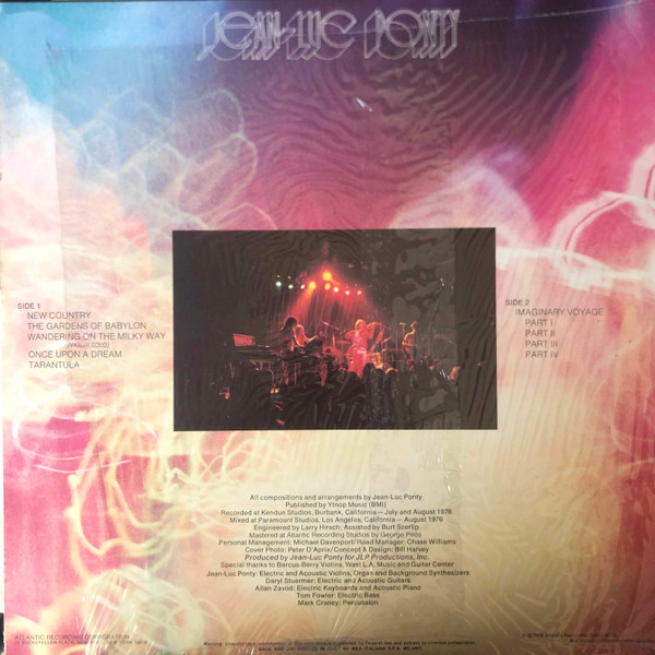 Jean-Luc Ponty - Imaginary Voyage | Atlantic (W 50317) - 2