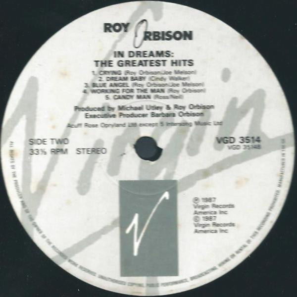 Roy Orbison - In Dreams: The Greatest Hits | Virgin (VGD 3514)