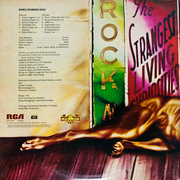 David Bowie - Diamond Dogs | RCA Victor (APL1-0576) - 4