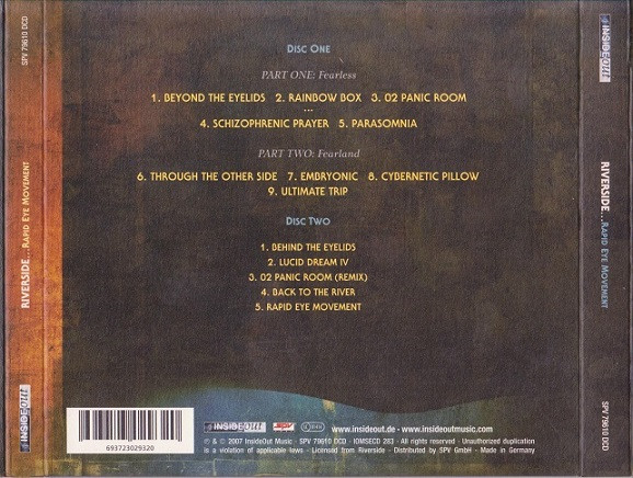 Riverside - Rapid Eye Movement | Inside Out Music (IOMSECD 283) - 2