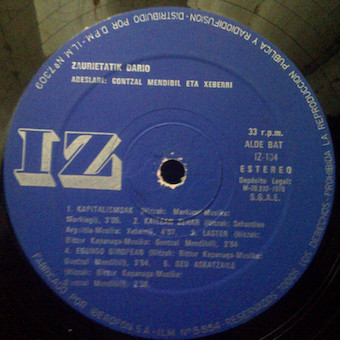 Gontzal Mendibil Eta Xeberri - Zaurietatik Dario | IZ (IZ 104) - 4