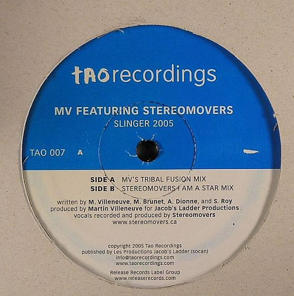 Martin Villeneuve Featuring Stereomovers - Slinger 2005 | Tao Recordings (TAO 007)