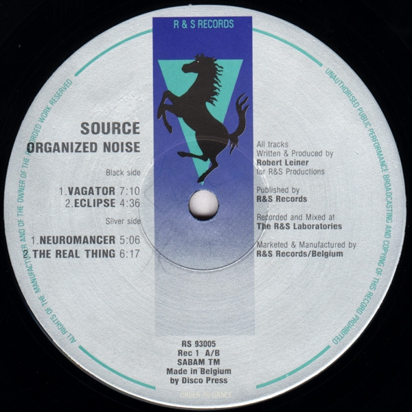 Source - Organized Noise | R & S Records (RS 93005) - 3 Source - Organized Noise | R & S Records (RS 93005) - 3