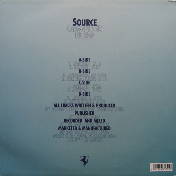 Source - Organized Noise | R & S Records (RS 93005) - 2 Source - Organized Noise | R & S Records (RS 93005) - 2