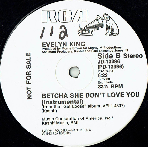 Evelyn King - Betcha She Don't Love You | RCA (JD-13396)