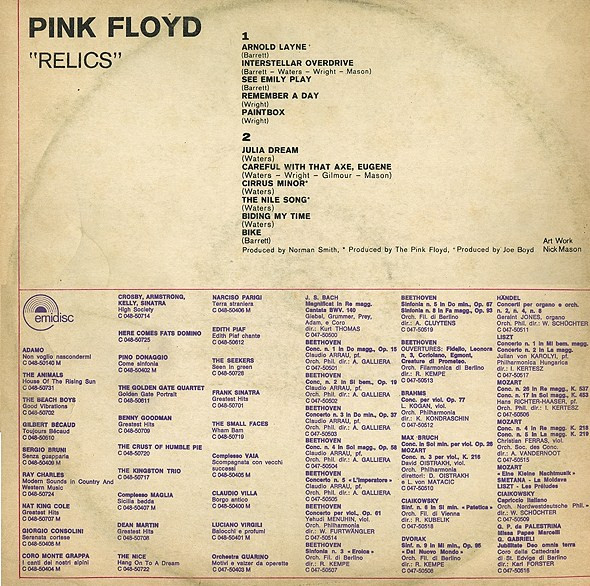 Pink Floyd - Relics | Emidisc (C 048 50740) - 2 Pink Floyd - Relics | Emidisc (C 048 50740) - 2