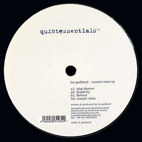 Loz Goddard - Sunset Vista EP | Quintessentials (quintessentials 51)