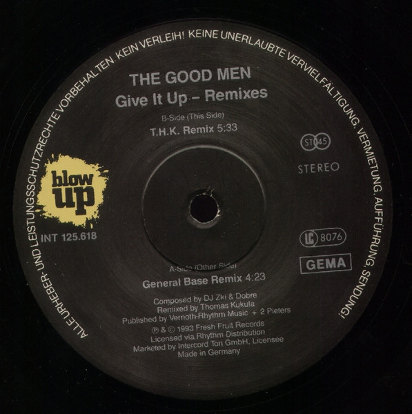 The Good Men - Give It Up - Remixes | Blow Up (INT 125.618) - 3