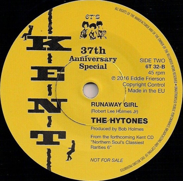 Sandra Richardson / The Hytones - After You Give Your All / Runaway Girl | Kent Records (6T 32) - 2
