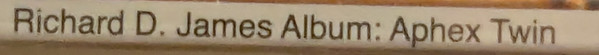 Aphex Twin - Richard D. James Album | Warp Records (WARP LP 43) - 3