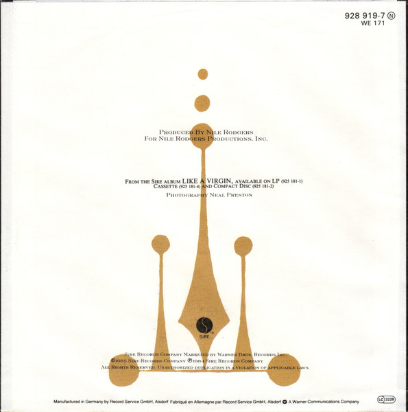 Madonna - Dress You Up | Sire (928 919-7) - 2