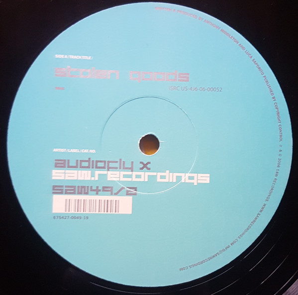 Audiofly - Stolen Goods | Saw Recordings (SAW49)