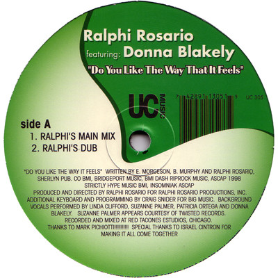 Ralphi Rosario & Donna Blakely - Do You Like The Way That It Feels | Underground Construction (UC 305) Ralphi Rosario & Donna Blakely - Do You Like The Way That It Feels | Underground Construction (UC 305)