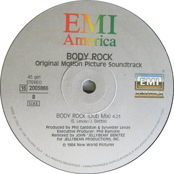Maria Vidal - Body Rock | EMI America (16 2003866)