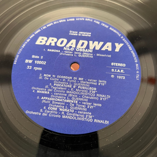 Nilo Ossani - Nostalgia | Broadway International (BW 10002) - 2 Nilo Ossani - Nostalgia | Broadway International (BW 10002) - 2