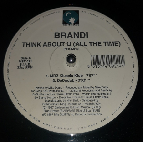 Brandi Horton - Think About U (All The Time) | Nite Stuff (NST 021) Brandi Horton - Think About U (All The Time) | Nite Stuff (NST 021)