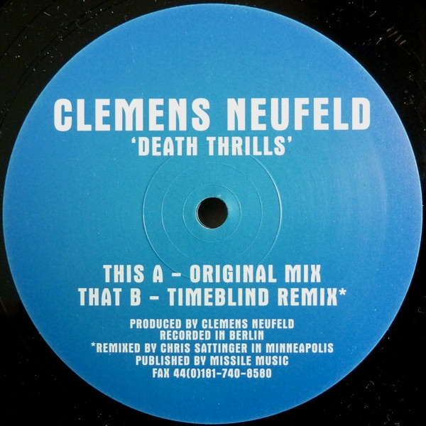 Clemens Neufeld - Death Thrills | Missile Records (MISSILE 29)