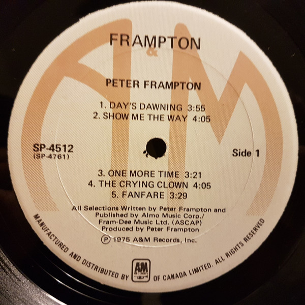 Peter Frampton - Frampton | A&M Records (SP-4512) - 2