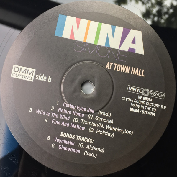 Nina Simone - Nina Simone At Town Hall | Vinyl Passion (VP 80084) - 2