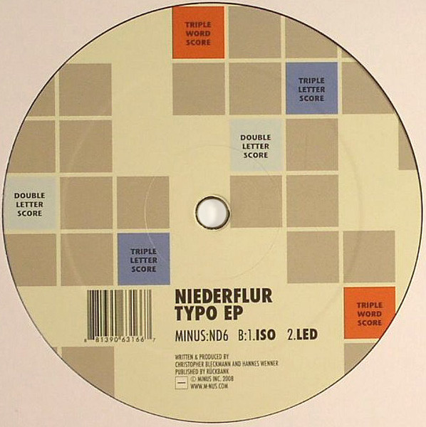 Niederflur - Typo EP | M_nus (MINUS:ND6) Niederflur - Typo EP | M_nus (MINUS:ND6)