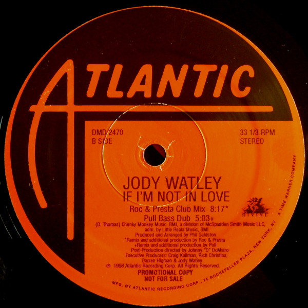 Jody Watley - If I'm Not In Love | Atlantic (DMD 2470) - 2