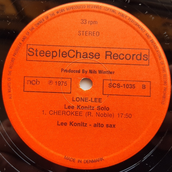 Lee Konitz - Lone-Lee | SteepleChase (SCS-1035) - 4 Lee Konitz - Lone-Lee | SteepleChase (SCS-1035) - 4