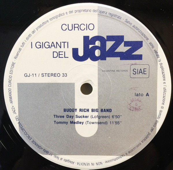 Buddy Rich Big Band , Steve Marcus , Danny Hayes , Bob Mintzer - I Giganti Del Jazz Vol. 11 | Curcio (GJ-11) - 4