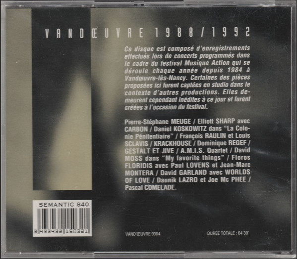 Various - Musique's Action | Vand'Oeuvre (9304) Various - Musique's Action | Vand'Oeuvre (9304)