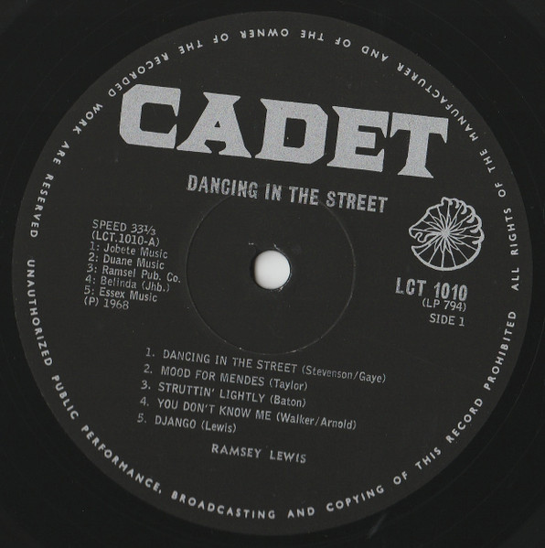 Ramsey Lewis - Dancing In The Street | Cadet (LCT 1010) - main