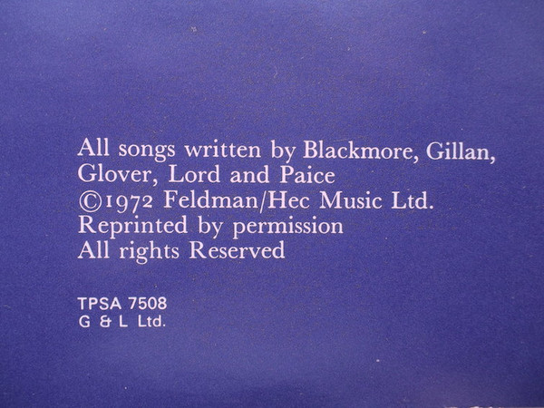 Deep Purple - Who Do We Think We Are | Purple Records (TPSA 7508) - 9 Deep Purple - Who Do We Think We Are | Purple Records (TPSA 7508) - 9