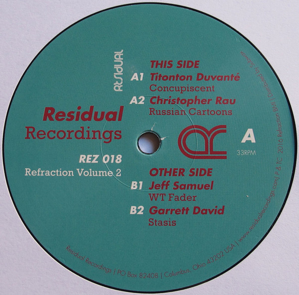 Various - Refraction Volume 2 | Residual Recordings (REZ 018) - main Various - Refraction Volume 2 | Residual Recordings (REZ 018) - main