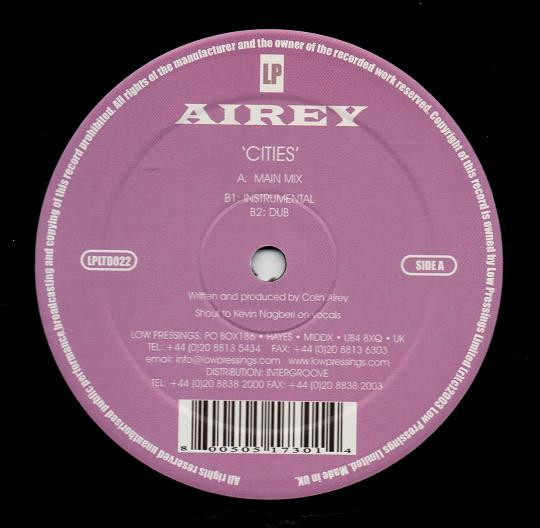 Airey - Cities | Low Pressings Limited (LPLTD022)