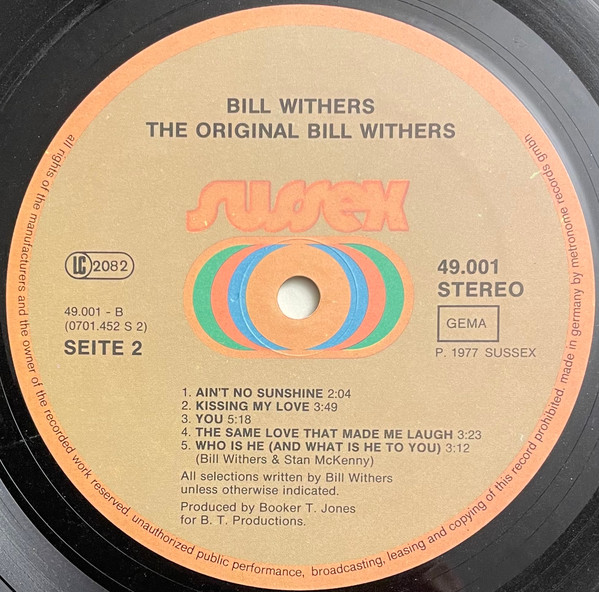 Bill Withers - The Original Bill Withers | Sussex (49.001) - 4
