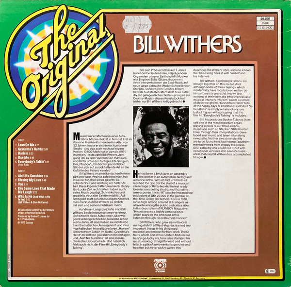 Bill Withers - The Original Bill Withers | Sussex (49.001) - 2