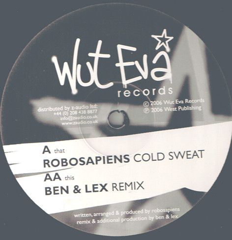 Robosapiens - Cold Sweat | Wut Eva Records (WUT-001) - main