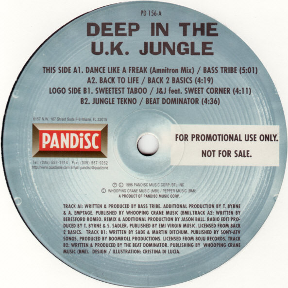 Various - Deep In The U.K. Jungle | Pandisc (PD 156) - main