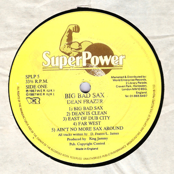Dean Fraser - Big Bad Sax | Super Power (SPLP 5) - 3