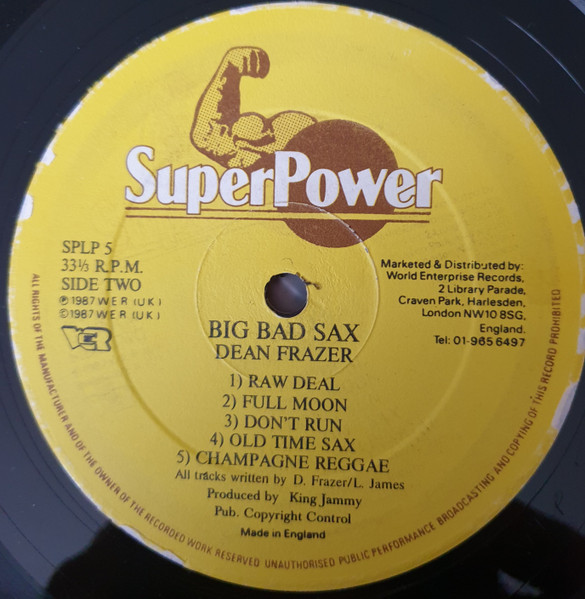 Dean Fraser - Big Bad Sax | Super Power (SPLP 5) - 4